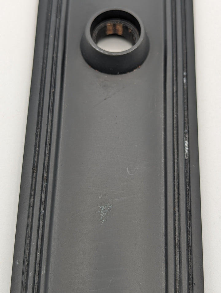 ##Antique Hardware## Open Box Sale Item 7 Inch Solid Brass Art Deco Door Back Plate (Black Bronze Finish)