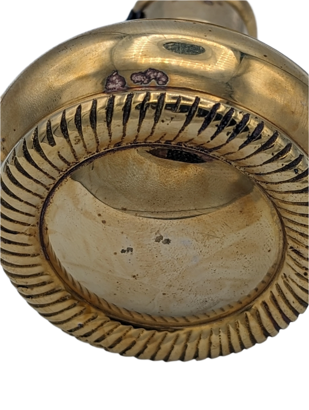 ##Antique Hardware## Open Box Sale Item Solid Brass Georgian Roped Spare Door Knob Set (Polished Brass Finish)