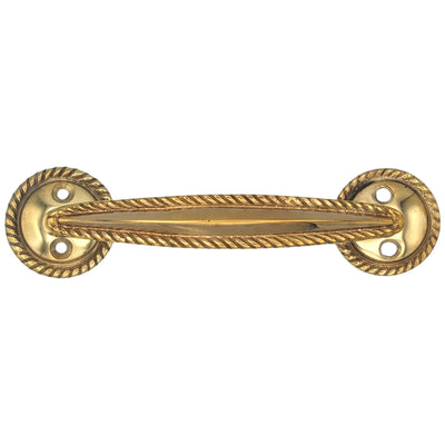 5 Inch Overall (3.75 c-c) Georgian Rope Style Solid Brass Pull (Several Finishes Available)