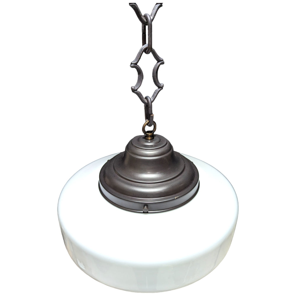 Antique Hardware 28 1/2 Inch Manhattan Skyscraper Nouveau Style Chain Light (Black Bronze Finish) 