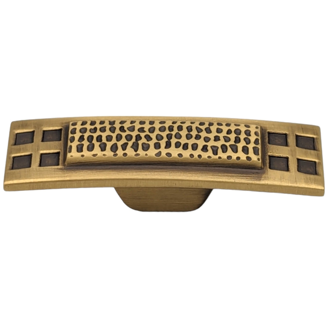 Antique Hardware 2 1/2 Inch Solid Brass Elongated Craftsman Cabinet Knob (Several Finishes Available) 