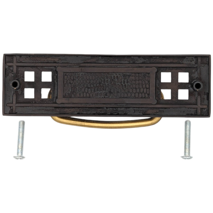 Antique Hardware 5 Inch Overall (4 1/4 c-c) Solid Brass Craftsman Bail Pull (Several FInishes Available) 