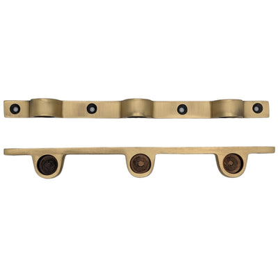 Pair Solid Brass Security Triple Push Bar Bracket Ends