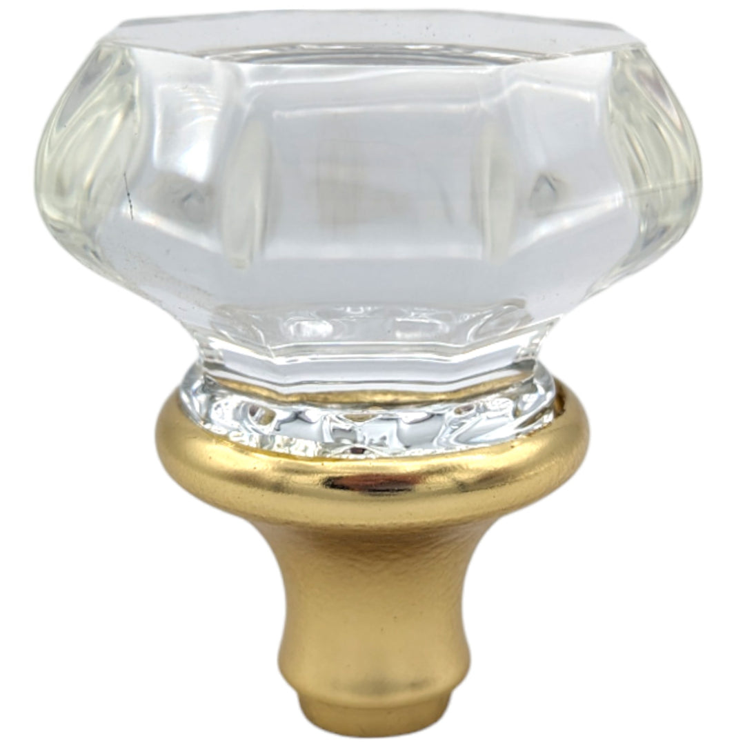 ##Antique Hardware## Octagon Crystal Spare Door Knob Set (Several Finishes Available)