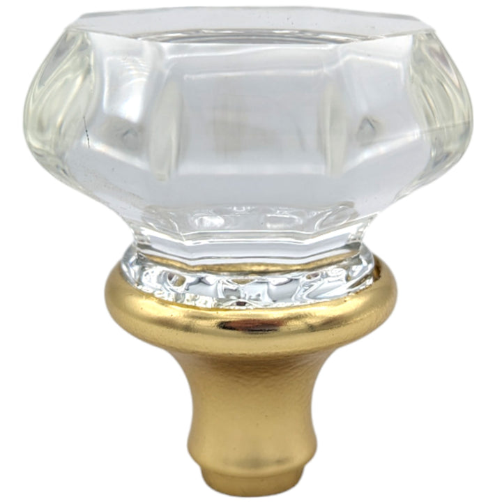##Antique Hardware## Octagon Crystal Spare Door Knob Set (Several Finishes Available)