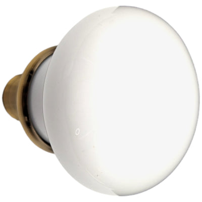 White Porcelain Spare Door Knob Set (Several Finishes Available)