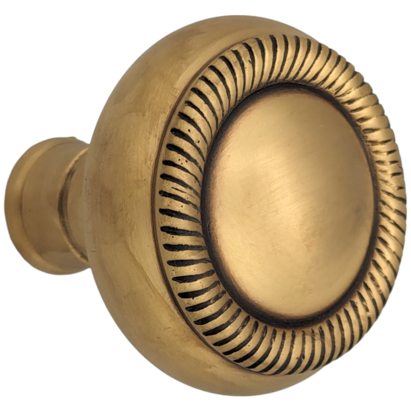 ##Antique Hardware## Georgian Roped Solid Brass Spare Door Knob Set (Several Finishes Available)