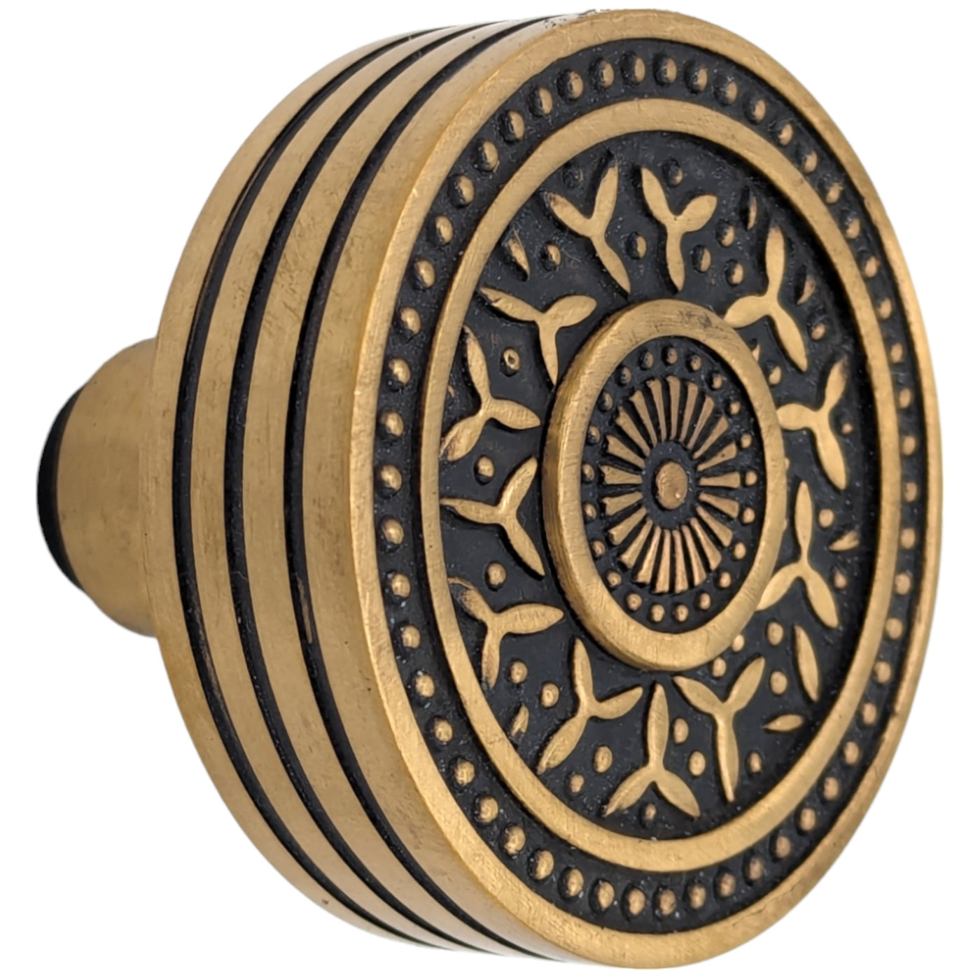 Rice Pattern Solid Brass Spare Door Knob Set (Several Finishes Available)