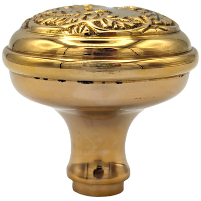 ##Antique Hardware## Floral Leaf Solid Brass Spare Door Knob Set (Several Finishes Available)