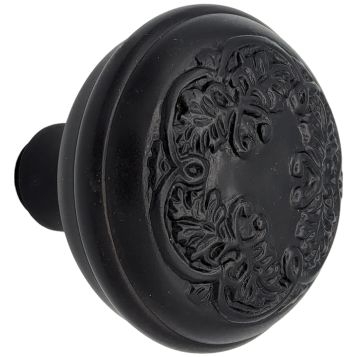 Antique Hardware Floral Leaf Solid Brass Spare Door Knob Set (Several Finishes Available) SPARE DOORKNOBS