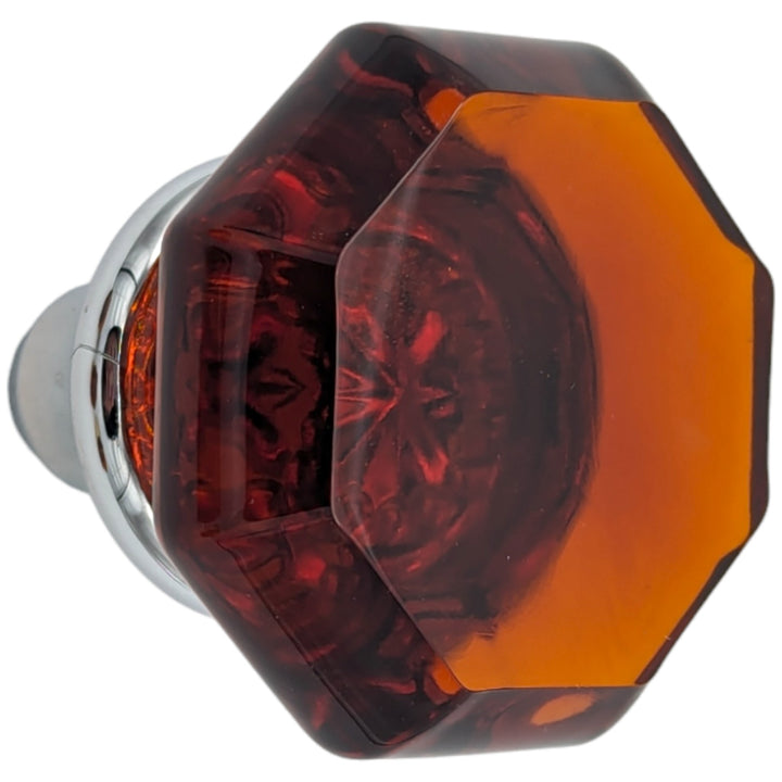 Antique Hardware Amber Octagon Crystal Spare Door Knob Set (Several Finishes Available) SPARE DOORKNOBS