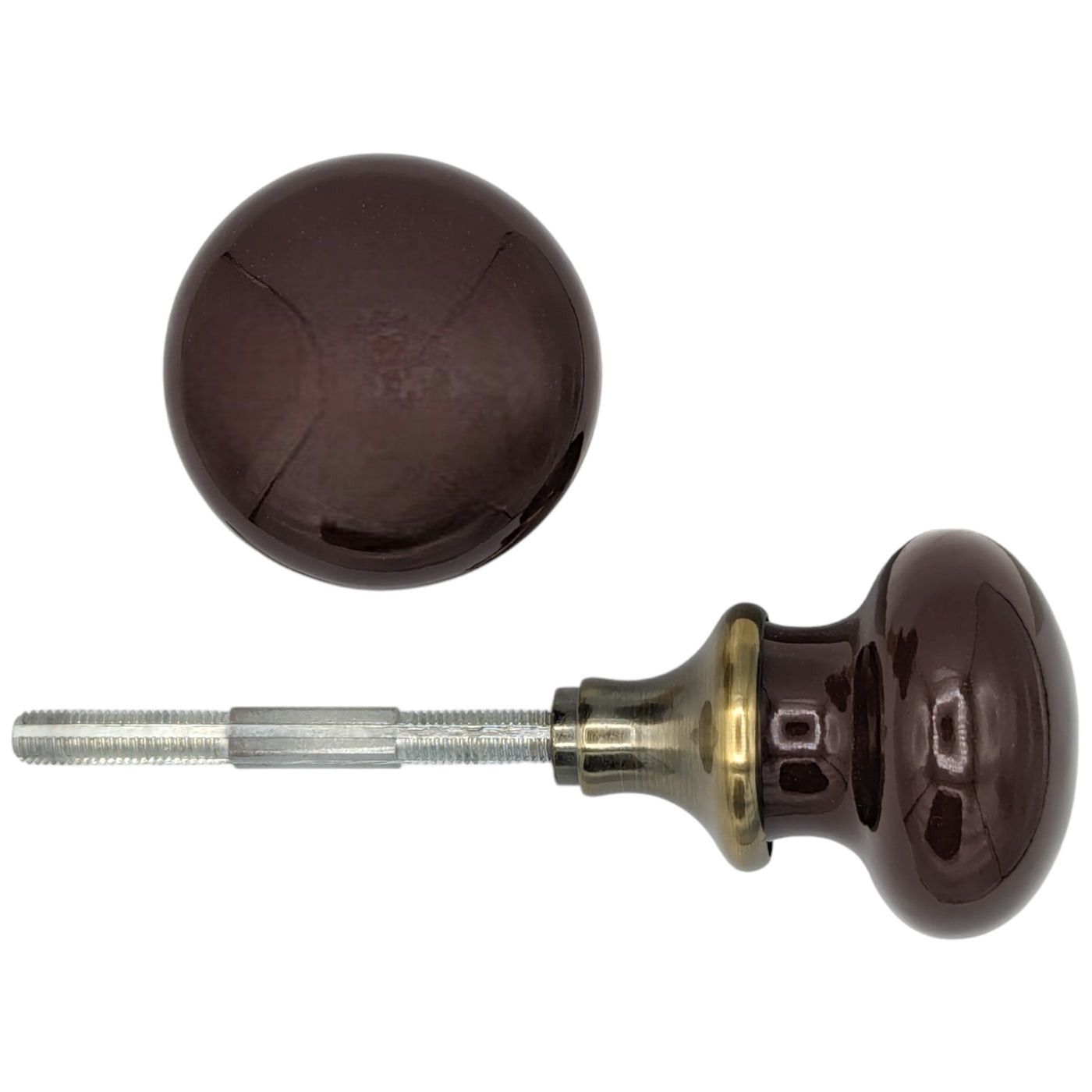 Brown Porcelain Spare Knob Set (Several Finishes Available)