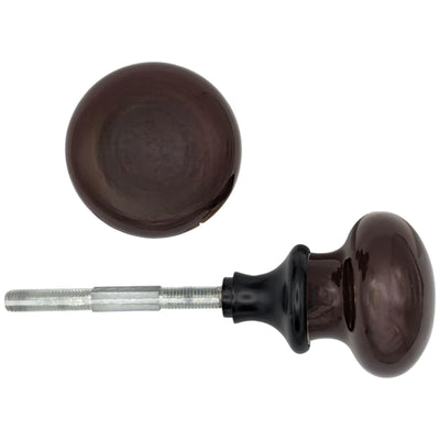 Brown Porcelain Spare Knob Set (Several Finishes Available)