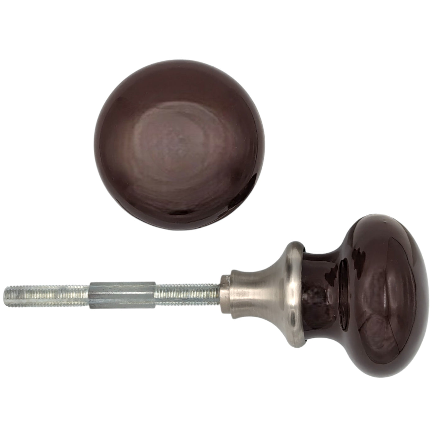 Brown Porcelain Spare Knob Set (Several Finishes Available)