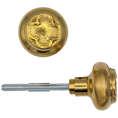 Clover Solid Brass Spare Door Knob Set (Several Finishes Available)