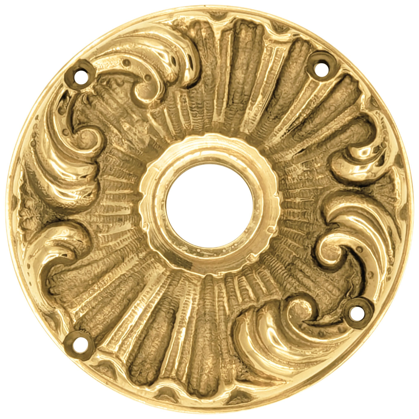 ##Antique Hardware## Romanesque Rosette Door Set with Octagon Amber Glass Door Knobs (Several Finishes Available)