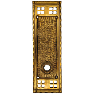 Craftsman Style Solid Brass Backplate (Several Finishes Available)