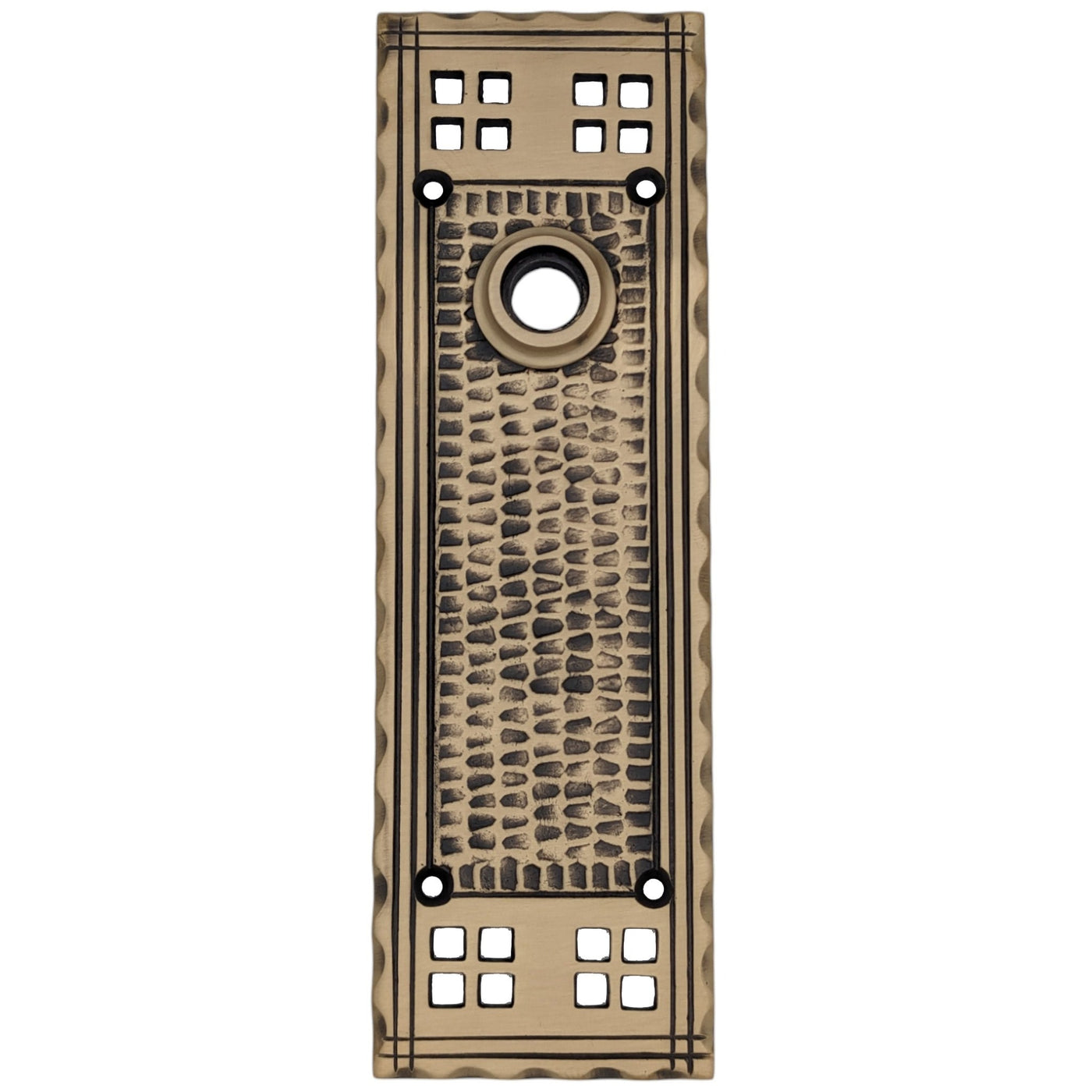 Craftsman Style Solid Brass Backplate (Several Finishes Available)
