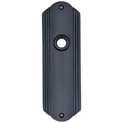 Art Deco Long Solid Brass Door Back Plate (Several Finishes Available)