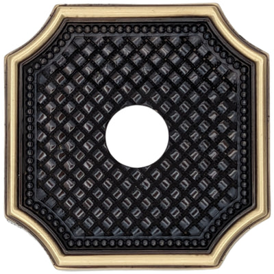 Basket Weave Solid Brass Rosette (Several Finishes Available)