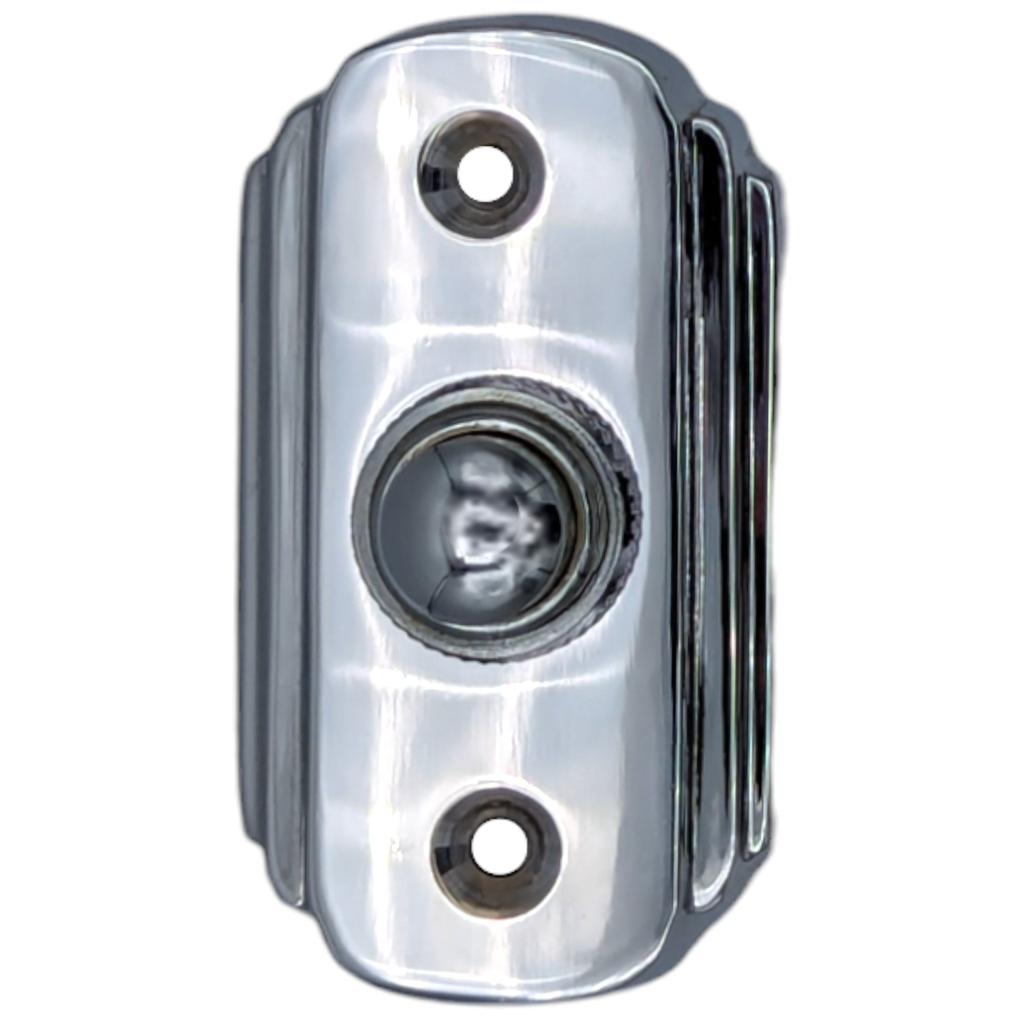 Antique Hardware 2 1/2 Inch Solid Brass Art Deco Doorbell Button