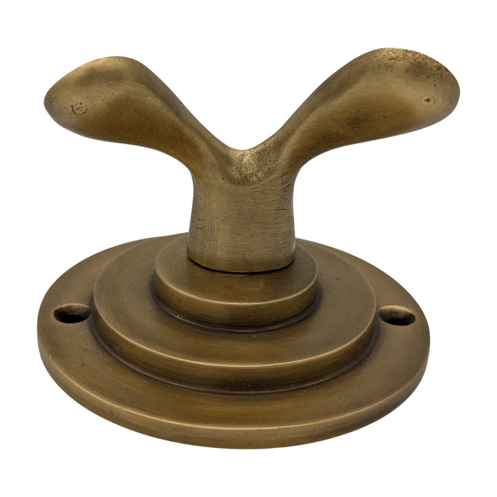 Circular Solid Brass Robe Hook (Antique Brass Finish)