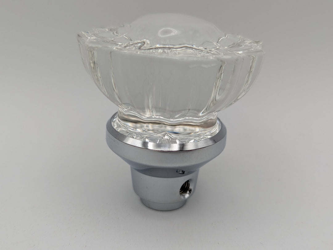 Open Box Sale Item Fluted Crystal Spare Knob Set (Polished Chrome Finish)