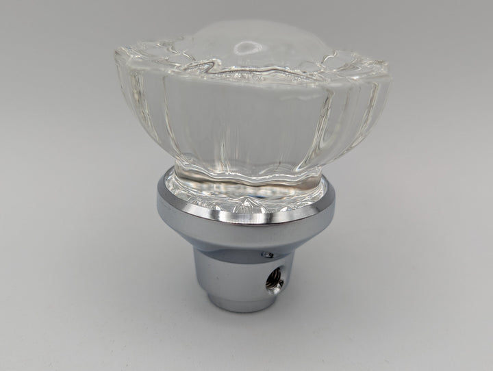 Open Box Sale Item Fluted Crystal Spare Knob Set (Polished Chrome Finish)