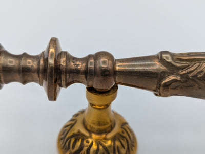 ##Antique Hardware## Open Box Sale Item 8 Inch (4 1/2 Inch C-C) Solid Brass French Empire Door Pull (Polished Brass Finish)