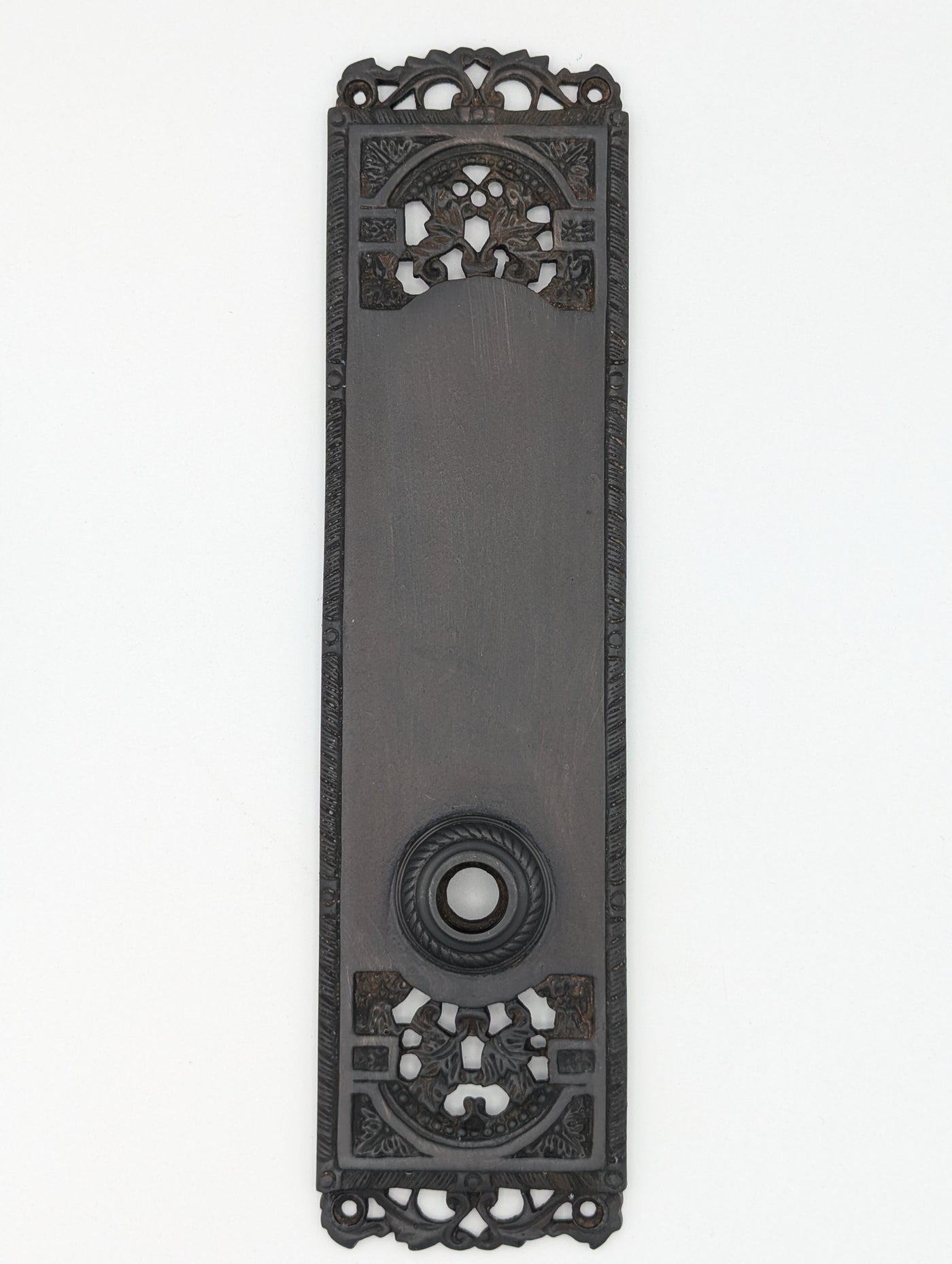 ##Antique Hardware## Open Box Sale Item Cornice Plate (Oil Rubbed Bronze Finish)