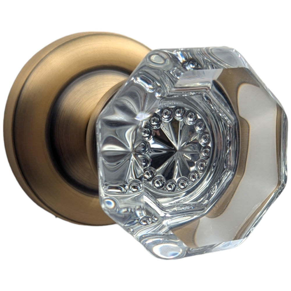  Magnifique™ Classic Door Set with Crystal Octagon Knobs (Several Finishes Available)