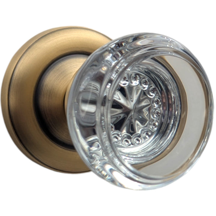  Magnifique™ Classic Door Set with Round Crystal Knobs (Several Finishes Available)