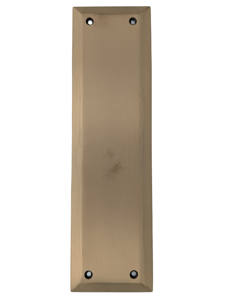 10 Inch Quaker Style Push Plate (Antique Brass Finish)