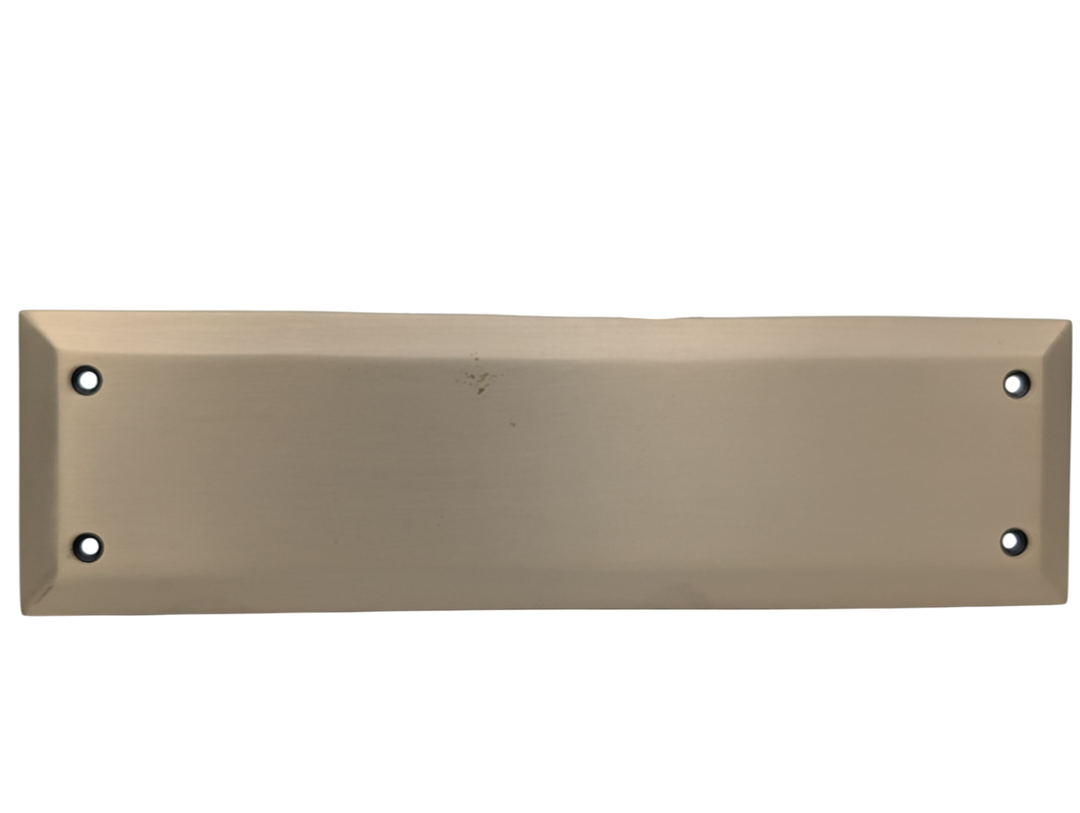 10 Inch Quaker Style Push Plate (Antique Brass Finish)