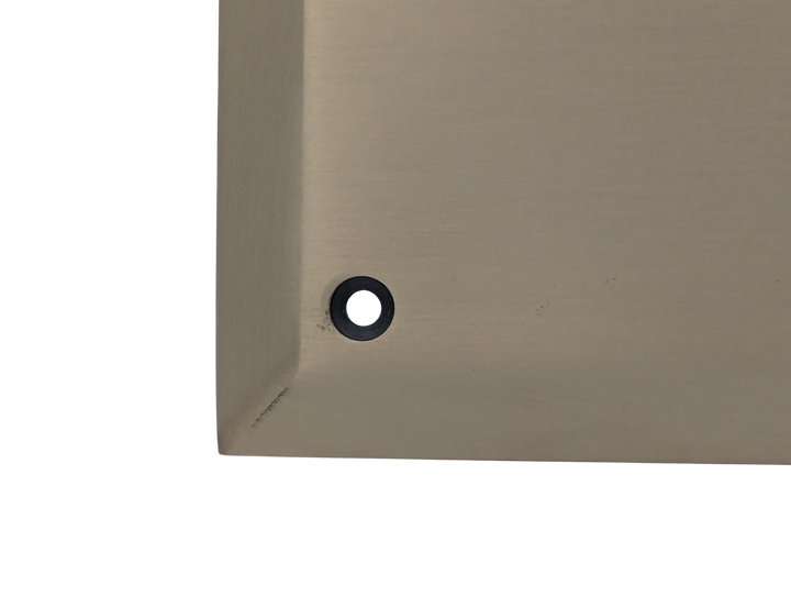 10 Inch Quaker Style Push Plate (Antique Brass Finish)