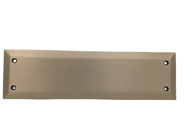 10 Inch Quaker Style Push Plate (Antique Brass Finish)