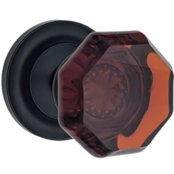  Magnifique™ Classic Door Set with Amber Glass Knobs (Several Finishes Available)