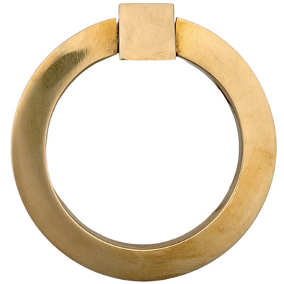 3 Inch Mission Style Solid Brass Drawer Ring Pull (Several Finishes Available)