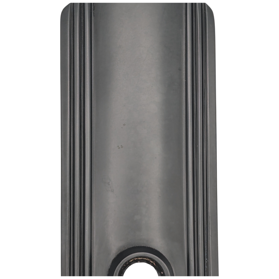 Art Deco Long Solid Brass Door Backplate (Black Bronze Finish)