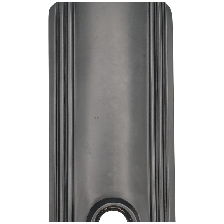 Art Deco Long Solid Brass Door Backplate (Black Bronze Finish)