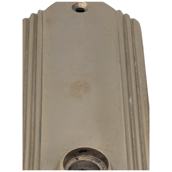 Open Box Sale Item Art Deco Long Solid Brass Door Backplate (Polished Brass Finish)