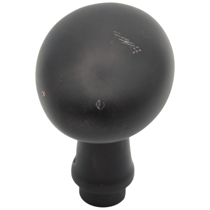 Open Box Sale Item Solid Brass Egg Door Knobs Spare Set with Spindle (Black Bronze Finish)