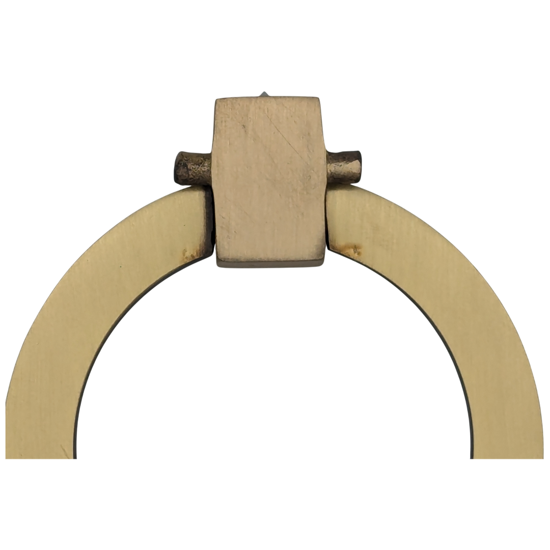 3 Inch Mission Style Solid Brass Drawer Ring Pull (Antique Brass Available)