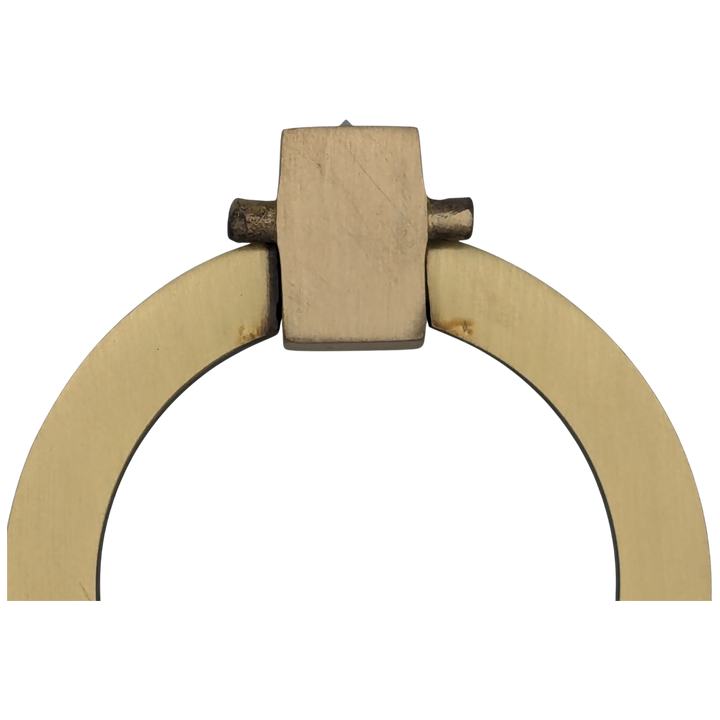 3 Inch Mission Style Solid Brass Drawer Ring Pull (Antique Brass Available)