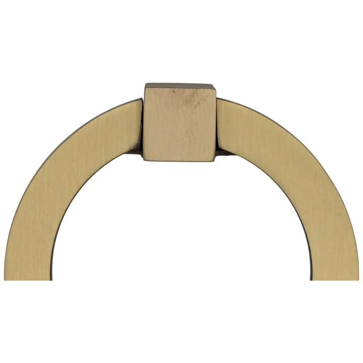 3 Inch Mission Style Solid Brass Drawer Ring Pull (Antique Brass Available)