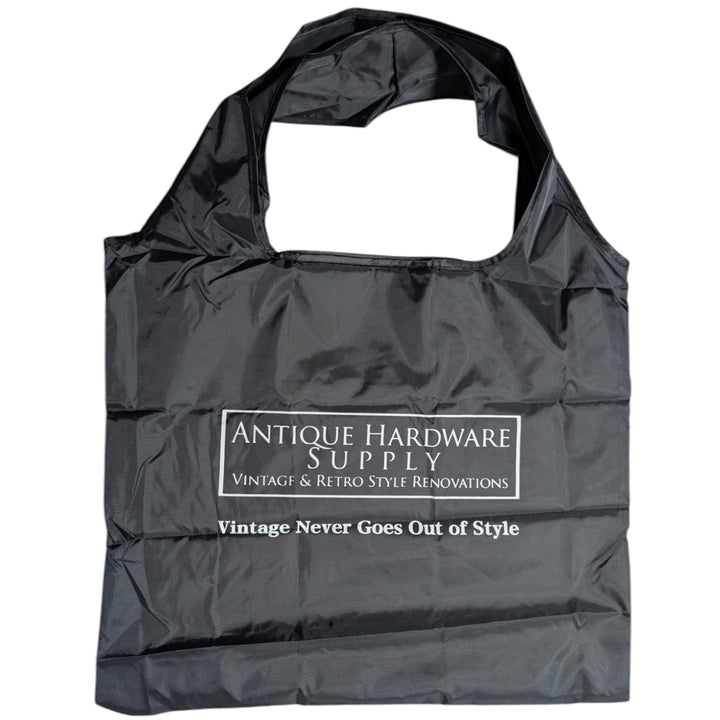 Antique Hardware Supply Folding Tote Bag (Black)
