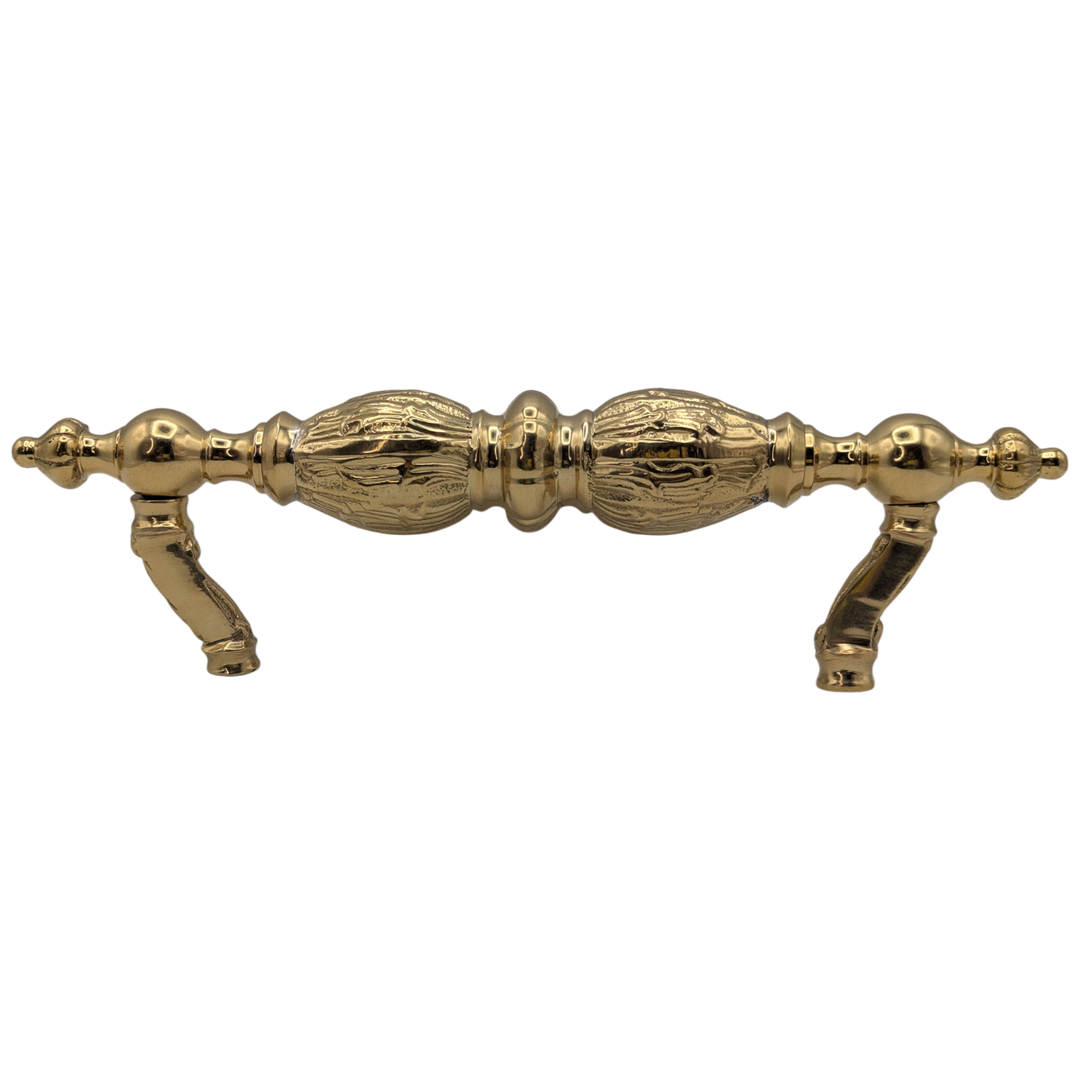 10 Inch Solid Brass Large Victorian Cabinet & Furniture Pull (Polished Brass Finish)