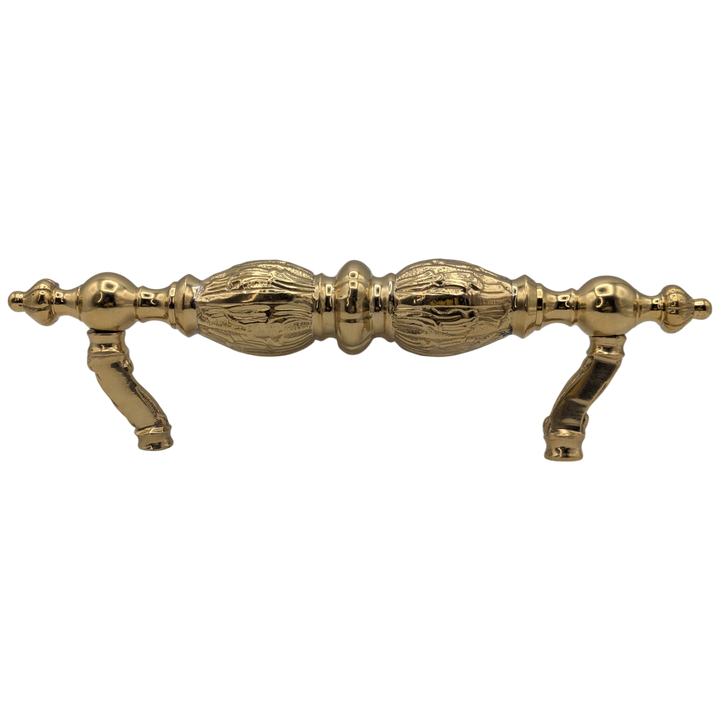 10 Inch Solid Brass Large Victorian Cabinet & Furniture Pull (Polished Brass Finish)