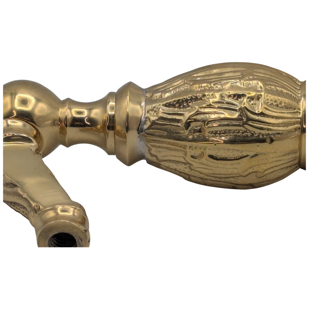 10 Inch Solid Brass Large Victorian Cabinet & Furniture Pull (Polished Brass Finish)