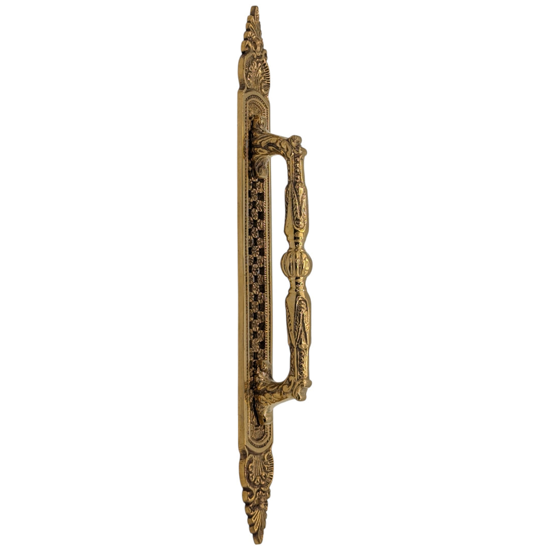 ##Antique Hardware## 10 1/2 Inch Solid Brass Door Pull (Polished Brass Finish)